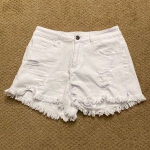 Women’s White Jean Shorts